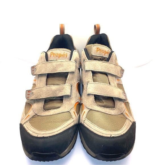 Propet Connelly Hiking/Trail Shoes Gunsmoke and Orange Men's Size 14 xx5E - Picture 2 of 6